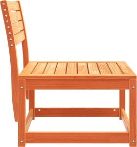 vidaXL Sofa ogrodowa, woskowy brąz, lite drewno sosnowe 5