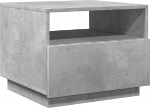 vidaXL Stolik kawowy z podświetleniem LED, szarość betonu, 50x49x40 cm 3