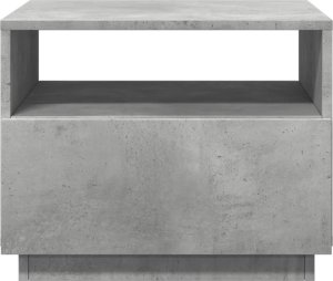vidaXL Stolik kawowy z podświetleniem LED, szarość betonu, 50x49x40 cm 7