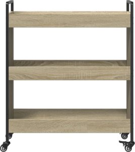 vidaXL Wózek kuchenny, dąb sonoma 70x30x82 cm 7