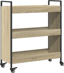 vidaXL Wózek kuchenny, dąb sonoma 70x30x82 cm 9