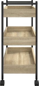 vidaXL Wózek kuchenny, dąb sonoma 50x30x70 cm 8