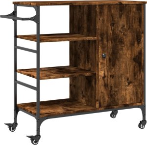 vidaXL Wózek kuchenny, przydymiony dąb, 87,5x38,5x84,5 cm 2