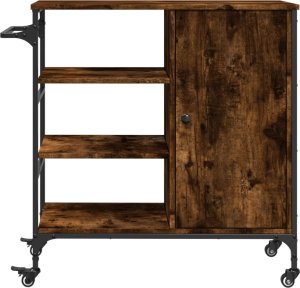 vidaXL Wózek kuchenny, przydymiony dąb, 87,5x38,5x84,5 cm 8