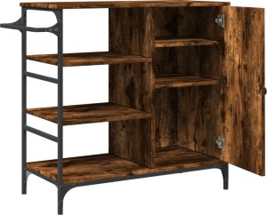 vidaXL Wózek kuchenny, przydymiony dąb, 87,5x38,5x84,5 cm 9