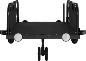 vidaXL Przyczepka rowerowa, czarna, tkanina Oxford i żelazo 5