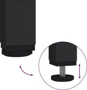 vidaXL Wózek kuchenny, przydymiony dąb, 81,5x41x92,5 cm 11