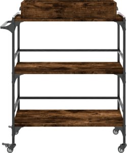 vidaXL Wózek kuchenny, przydymiony dąb, 81,5x41x92,5 cm 7