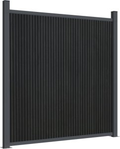 vidaXL Panel ogrodzeniowy, szary, 173x186 cm, WPC 2