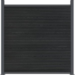 vidaXL Panel ogrodzeniowy, szary, 173x186 cm, WPC 5