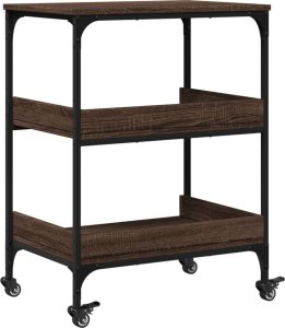 vidaXL Wózek kuchenny, brązowy dąb, 60x41x80,5 cm 9