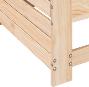 vidaXL Siedzisko ogrodowe z podłokietnikiem i poduszką, drewno sosnowe 6