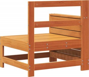 vidaXL Siedzisko ogrodowe z podłokietnikiem, woskowy brąz, 69x62x70,5 6