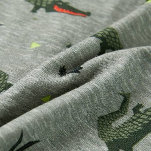 vidaXL Koszulka dziecięca z krótkimi rękawami, jasny melanż khaki, 140 6