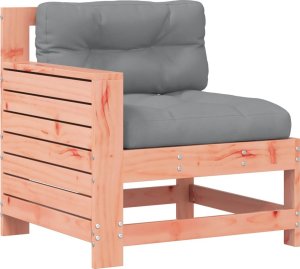 vidaXL Siedzisko ogrodowe z podłokietnikiem i poduszką, daglezjowe 2