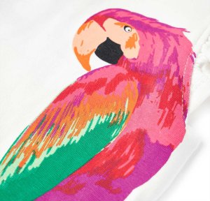 vidaXL Koszulka dziecięca z krótkimi rękawami, ecru, 128 5