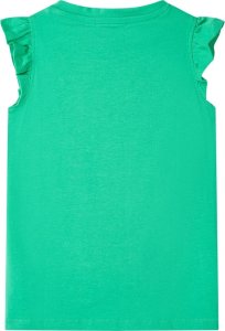 vidaXL Koszulka dziecięca, zielona, 116 2
