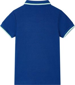 vidaXL Koszulka dziecięca polo, ciemnoniebieska, 116 2