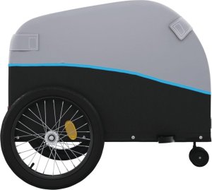 vidaXL Przyczepka rowerowa, czarno-niebieska, 45 kg, żelazo 7
