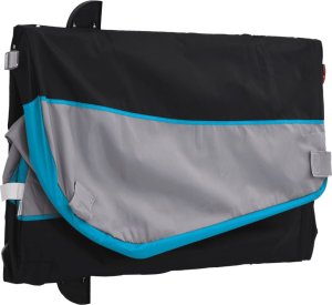 vidaXL Przyczepka rowerowa, czarno-niebieska, 45 kg, żelazo 9