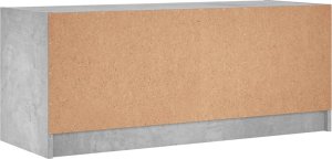 vidaXL Szafka TV ze szklanymi drzwiami, szarość betonu, 102x37x42 cm 8