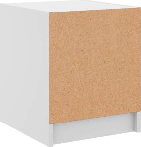 vidaXL Szafka nocna ze szklanymi drzwiami, biała, 35x37x42 cm 8