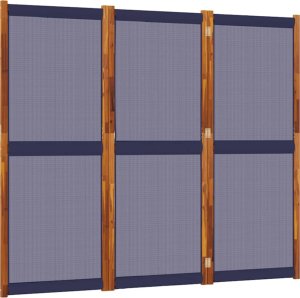 vidaXL Parawan 3-panelowy, ciemnoniebieski, 210x180 cm 2