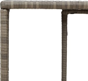 Szafa ogrodowa vidaXL Szafki, 2 szt., szare, polirattan 8