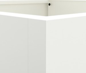 vidaXL Donica, biała, 42x38x75 cm, stal walcowana na zimno 8