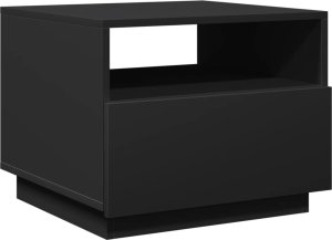 vidaXL Stolik kawowy z oświetleniem LED, czarny, 50x49x40 cm 3