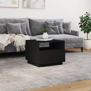 vidaXL Stolik kawowy z oświetleniem LED, czarny, 50x49x40 cm 4
