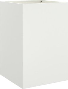 vidaXL Donica, biała, 52x48x75 cm, stal walcowana na zimno 4