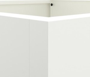 vidaXL Donica, biała, 52x48x75 cm, stal walcowana na zimno 5