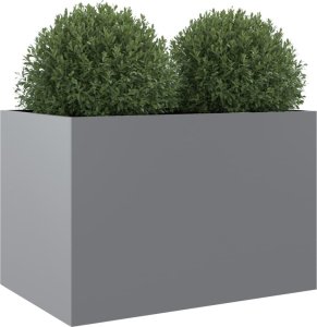 vidaXL Donica srebrna 62x40x39 cm galwanizowana stal 3