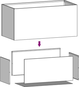 vidaXL Donica srebrna 62x40x39 cm galwanizowana stal 10