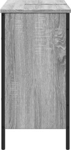 vidaXL Szafka pod umywalkę, szary dąb sonoma, 80x30x60 cm 7