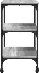 vidaXL Wózek kuchenny, szary dąb sonoma, 60x41x76 cm 8