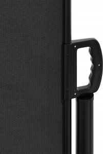 vidaXL Zwijana markiza boczna, czarna, 100x300 cm 8