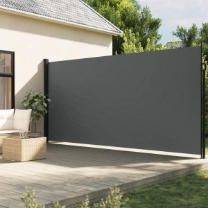 vidaXL Zwijana markiza boczna, antracytowa, 200x500 cm 1