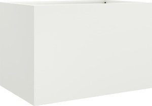 vidaXL Donica, biała, 62x47x46 cm, stal walcowana na zimno 2