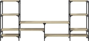 vidaXL Szafka pod TV, dąb sonoma, 206,5x28,5x95 cm 5