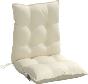 vidaXL Poduszki na krzesła z niskim oparciem, 6 szt., kremowe 5