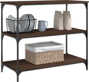 vidaXL Wózek kuchenny, brązowy dąb, 102x50x95 cm 5