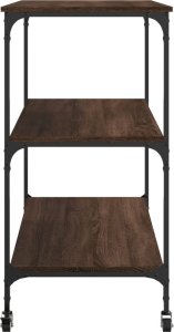 vidaXL Wózek kuchenny, brązowy dąb, 102x50x95 cm 8