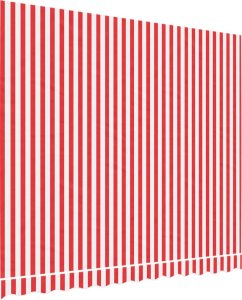 vidaXL Zapasowa tkanina na markizę, czerwono-biała, 3x2,5 m 2