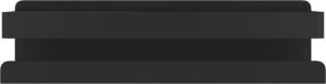 Koszyk prysznicowy vidaXL Półka prysznicowa, czarny mat, 23x6,5x6 cm, stal nierdzewna 304 4