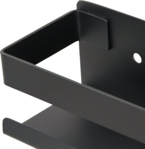 Koszyk prysznicowy vidaXL Półka prysznicowa, czarny mat, 23x6,5x6 cm, stal nierdzewna 304 7