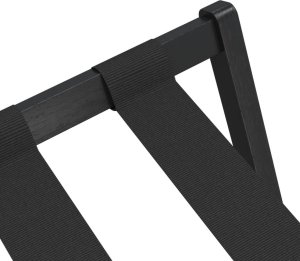 vidaXL Stojak na bagaż, czarny, 68x38x58 cm, bambusowy 6