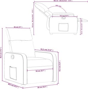 vidaXL Fotel rozkładany, brązowy, obity tkaniną 10