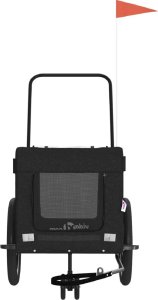 vidaXL Przyczepka rowerowa dla zwierząt, tkanina Oxford i żelazo 5